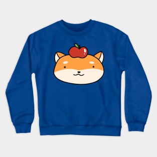 Apple Shiba Face Crewneck Sweatshirt